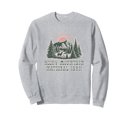 Rocky Mountain National Park Sweatshirt - Custom Art Print for Adults - T-Shirt, Sweatshirt, Hoodie