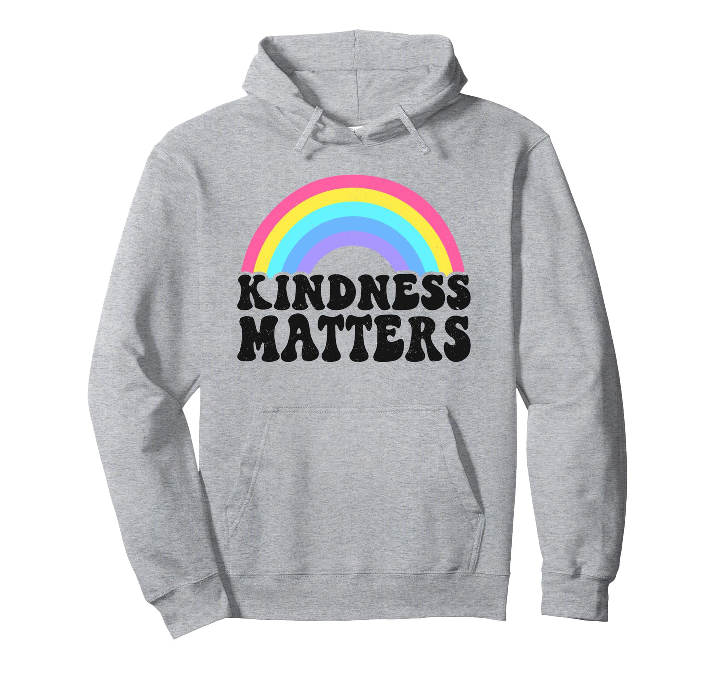 Positive Anti Bullying Rainbow Hoodie - Casual Everyday Wear Men Women - T-Shirt, Sweatshirt, Hoodie
