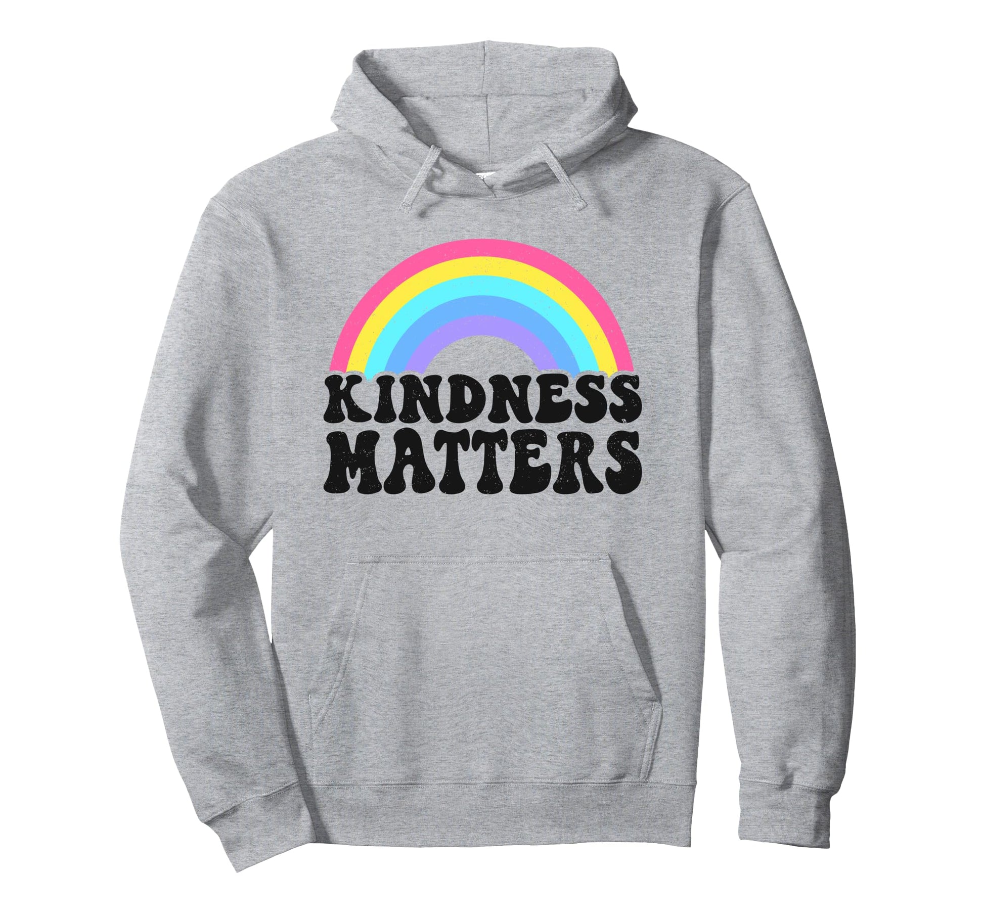 Positive Anti Bullying Rainbow Hoodie - Casual Everyday Wear Men Women - T-Shirt, Sweatshirt, Hoodie