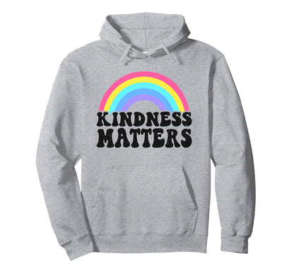 Positive Anti Bullying Rainbow Hoodie - Casual Everyday Wear Men Women - T-Shirt, Sweatshirt, Hoodie