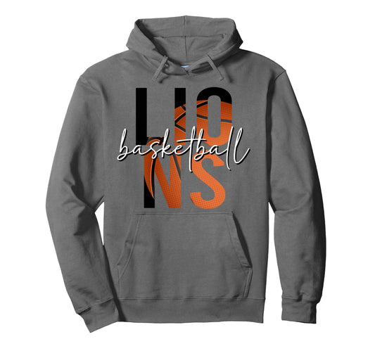 Lions Basketball Mom Game Day Lion Pride Hoodie - Aesthetic Graphic Unisex - T-Shirt, Sweatshirt, Hoodie