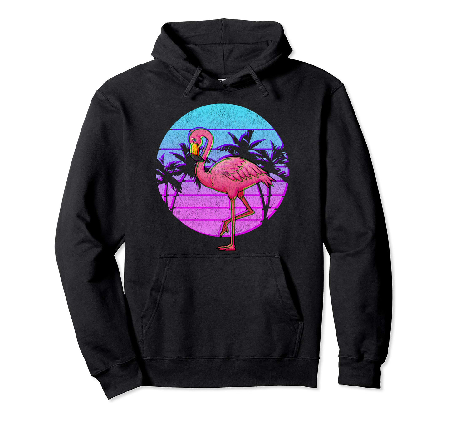 Flamingo Japanese Otaku Grunge Aesthetic Hoodie - Trendy Graphic Men Women - T-Shirt, Sweatshirt, Hoodie