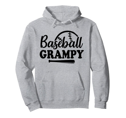 Baseball Grampy Baseball Player Hoodie - Graphic Print Unisex - T-Shirt, Sweatshirt, Hoodie