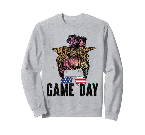 Game Day Leopard Football Lovers Mom Sweatshirt - Trendy Graphic Unisex - T-Shirt, Sweatshirt, Hoodie