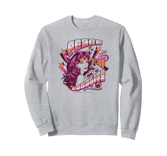 Wonder Peace And Love Sweatshirt - Graphic Print for Adults - T-Shirt, Sweatshirt, Hoodie