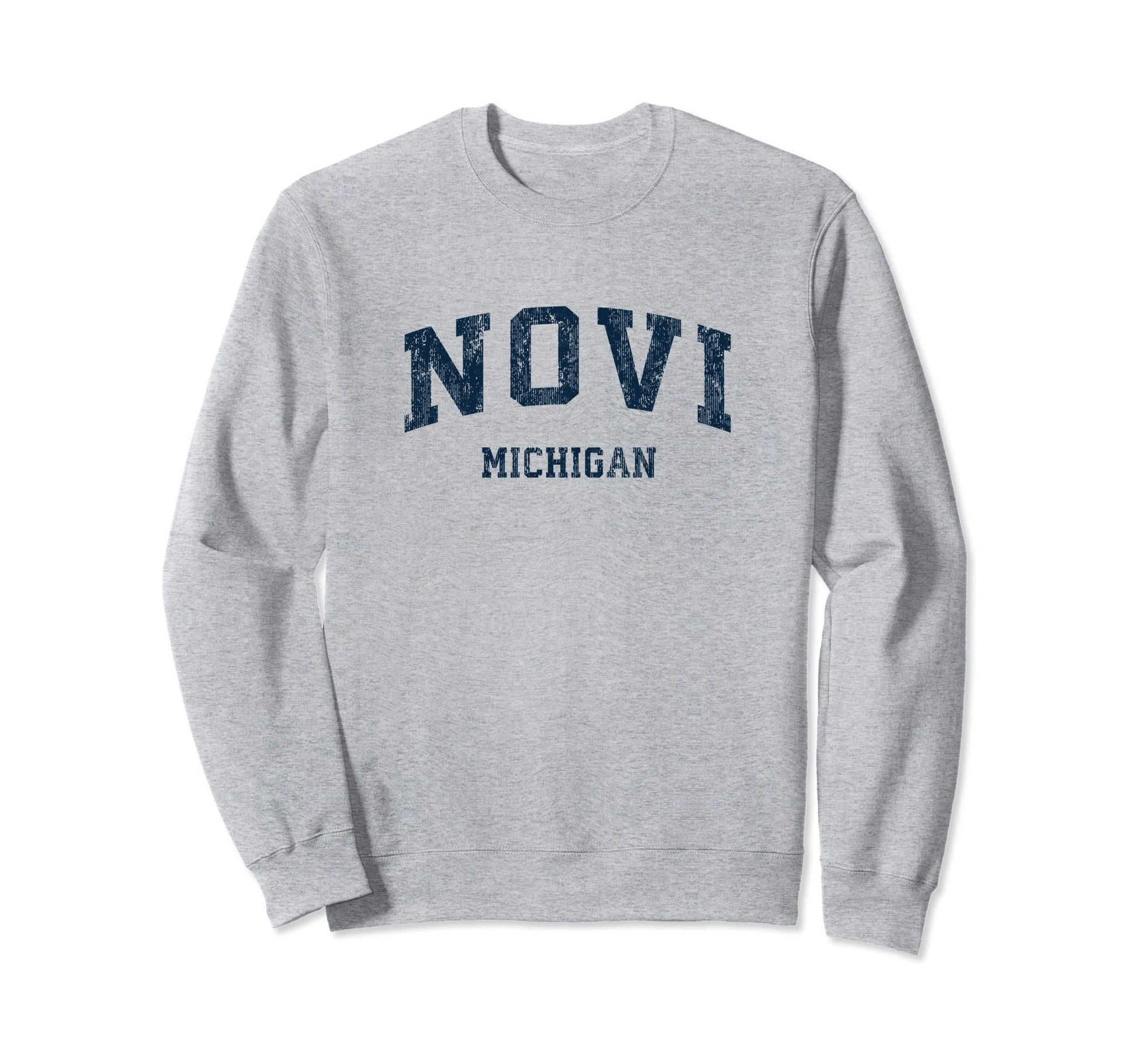 Novi Michigan Mi Varsity Sports Sweatshirt - Custom Art Print for Adults - T-Shirt, Sweatshirt, Hoodie