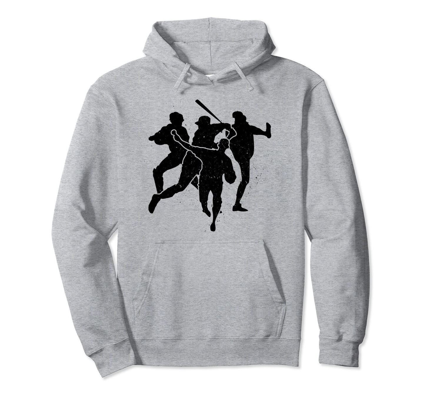 Baseball Catcher Pitcher Batter Hoodie - Novelty Apparel for Adults - T-Shirt, Sweatshirt, Hoodie