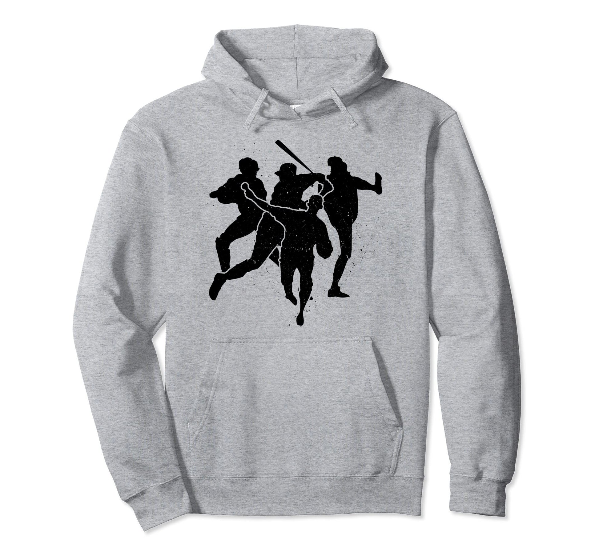 Baseball Catcher Pitcher Batter Hoodie - Novelty Apparel for Adults - T-Shirt, Sweatshirt, Hoodie