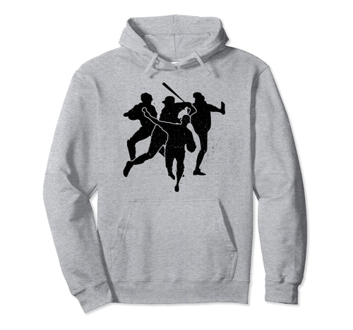 Baseball Catcher Pitcher Batter Hoodie - Novelty Apparel for Adults - T-Shirt, Sweatshirt, Hoodie