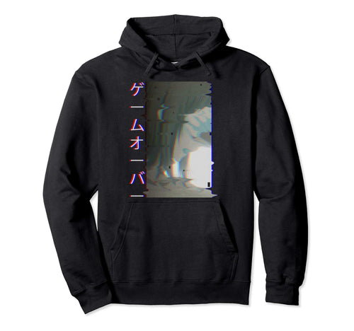 Sad Anime Game Over Aesthetic Hoodie - Aesthetic Graphic Men Women - T-Shirt, Sweatshirt, Hoodie