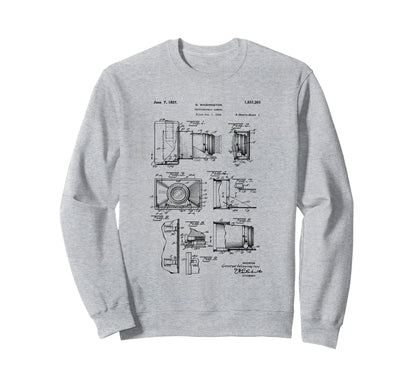 Camera Photographic Patent 1927 Sweatshirt - Aesthetic Graphic Men Women - T-Shirt, Sweatshirt, Hoodie