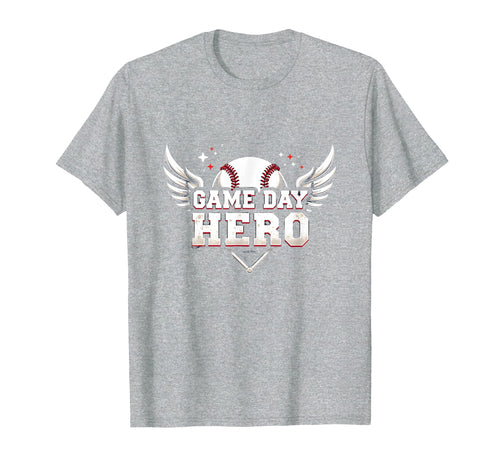 Baseball Dad Game Day Hero Proud T-Shirt - Aesthetic Graphic for Adults - T-Shirt, Sweatshirt, Hoodie