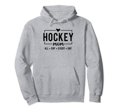 Hockey Mom Game Day Vibes Hockey Hoodie - Aesthetic Graphic for Adults - T-Shirt, Sweatshirt, Hoodie