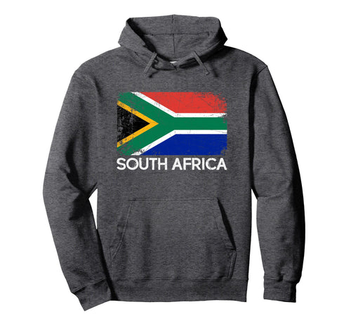 South African Flag Made South Africa Hoodie - Custom Art Print Men Women - T-Shirt, Sweatshirt, Hoodie