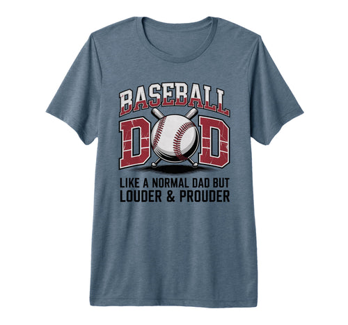 Mens Baseball Dad Like Normal Dad But T-Shirt - Custom Art Print Unisex - T-Shirt, Sweatshirt, Hoodie