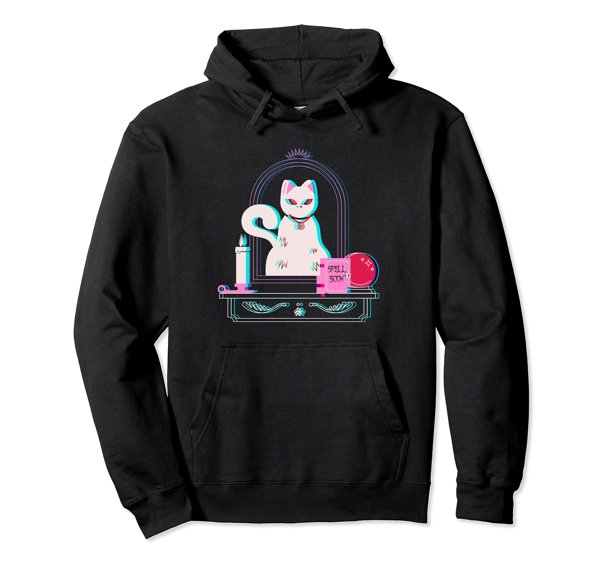 Aesthetic Occult Cat Gothic Tarot Hoodie - Aesthetic Graphic Men Women - T-Shirt, Sweatshirt, Hoodie
