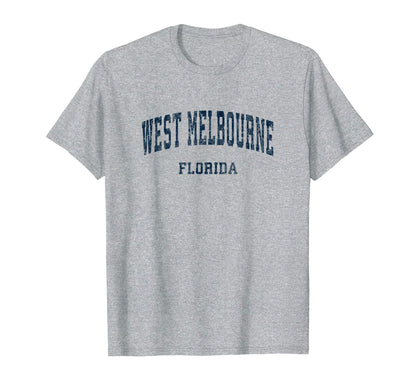 West Melbourne Florida Fl Varsity T-Shirt - Minimalist Print for Adults - T-Shirt, Sweatshirt, Hoodie