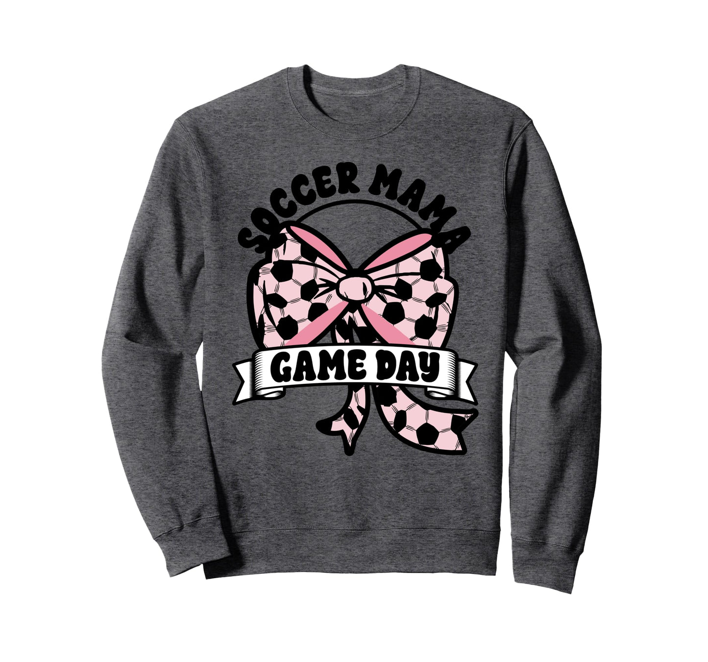 Soccer Mama Coquette Bow Game Day Sweatshirt - Novelty Apparel Men Women - T-Shirt, Sweatshirt, Hoodie