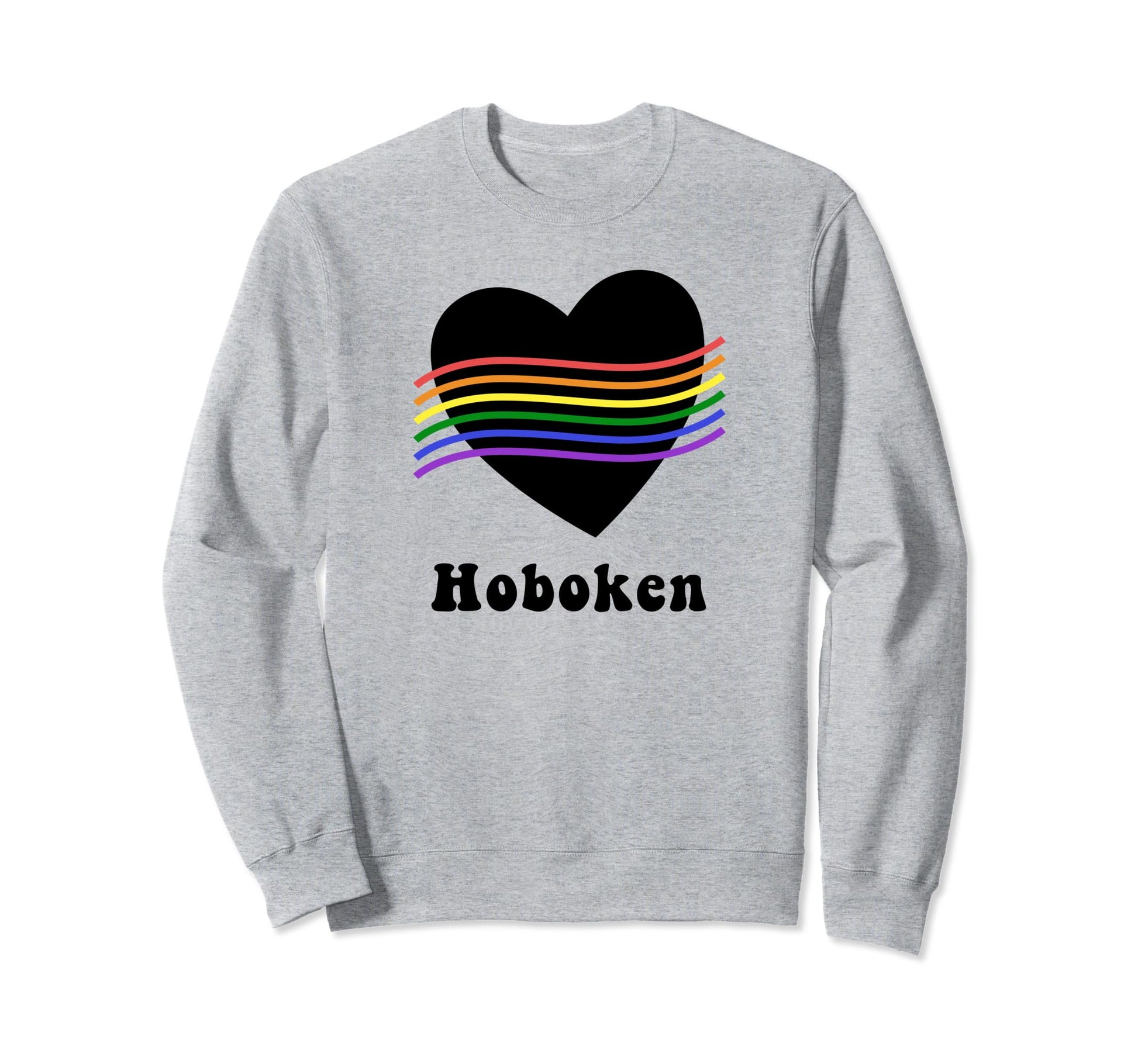 Hoboken Groovy Gay Pride Lgbtq Sweatshirt - Minimalist Print Men Women - T-Shirt, Sweatshirt, Hoodie