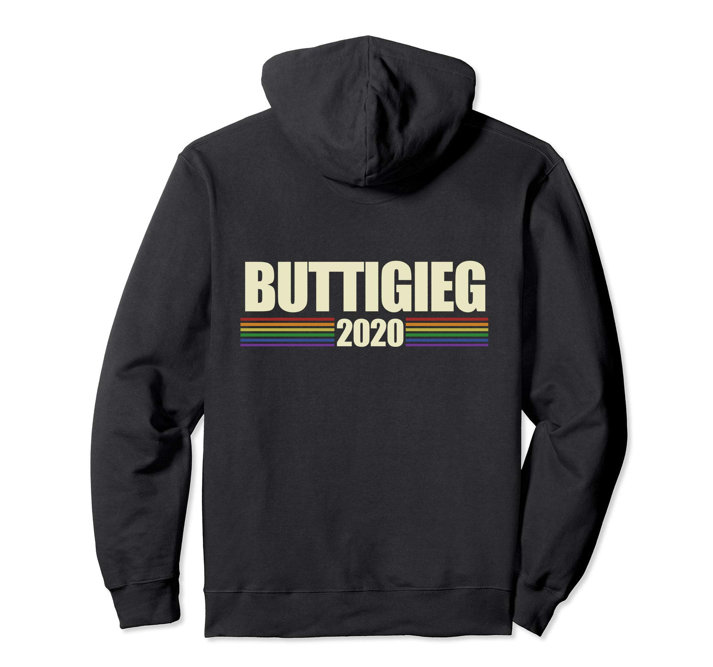 Pete Buttigieg 2020 Pride Rainbow Hoodie - Minimalist Print for Adults - T-Shirt, Sweatshirt, Hoodie