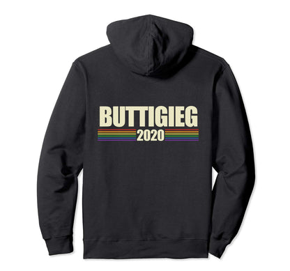 Pete Buttigieg 2020 Pride Rainbow Hoodie - Minimalist Print for Adults - T-Shirt, Sweatshirt, Hoodie