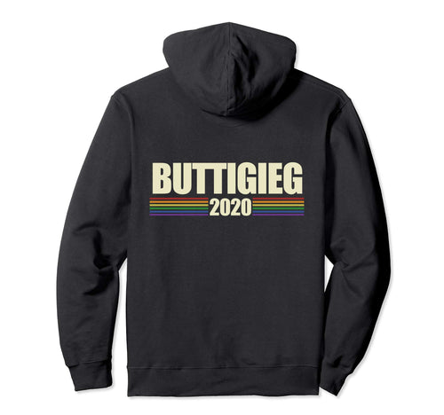 Pete Buttigieg 2020 Pride Rainbow Hoodie - Minimalist Print for Adults - T-Shirt, Sweatshirt, Hoodie