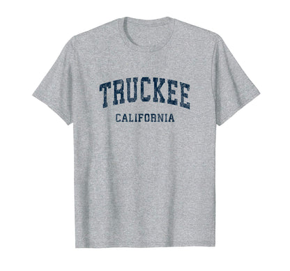 Truckee California Ca Varsity Sports Navy T-Shirt - Graphic Print Men Women - T-Shirt, Sweatshirt, Hoodie