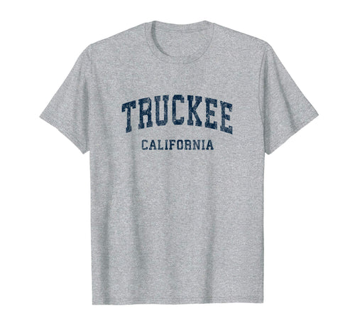 Truckee California Ca Varsity Sports Navy T-Shirt - Graphic Print Men Women - T-Shirt, Sweatshirt, Hoodie