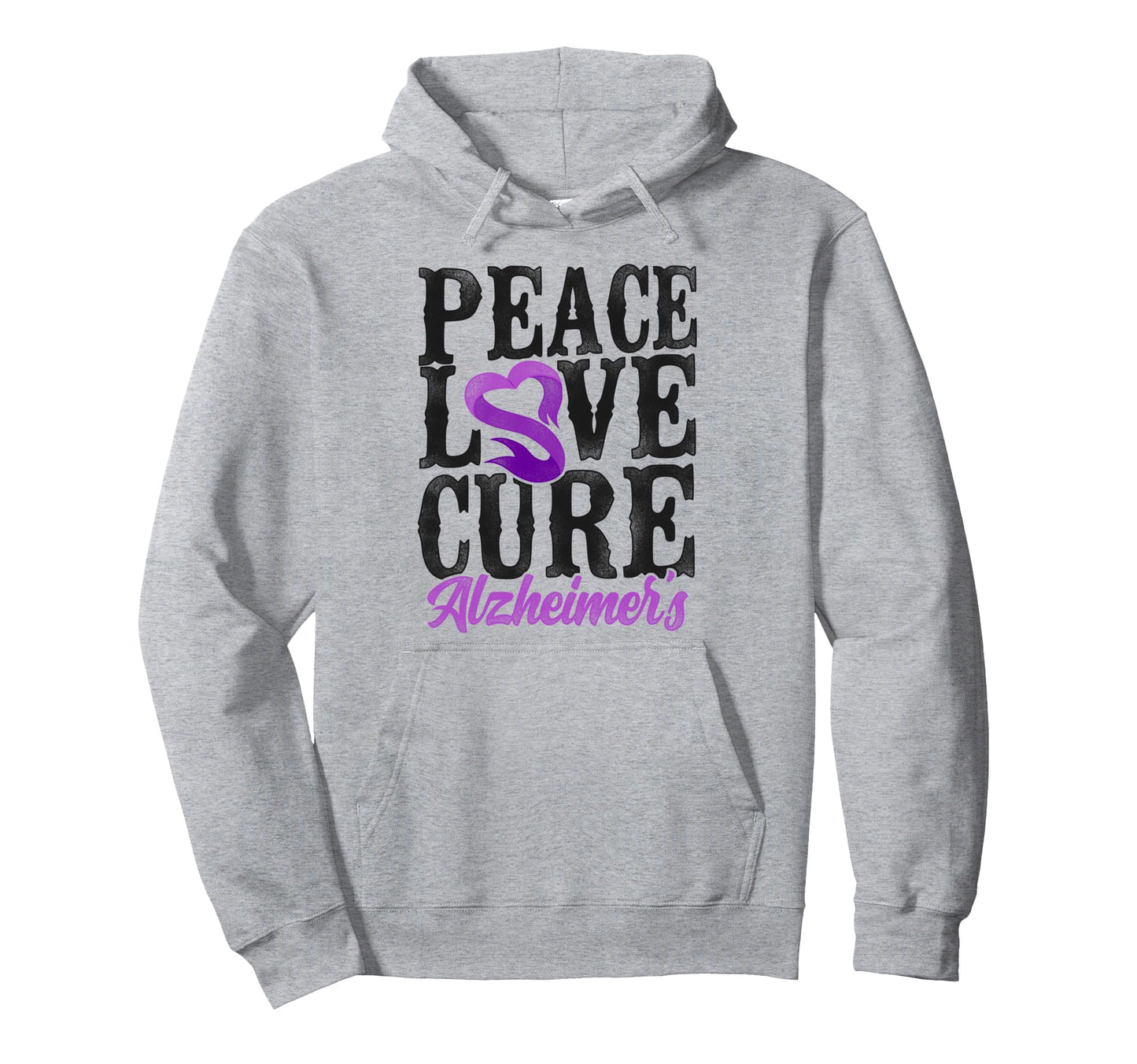 Alzheimers Dementia Awareness Support Hoodie - Custom Art Print Unisex - T-Shirt, Sweatshirt, Hoodie