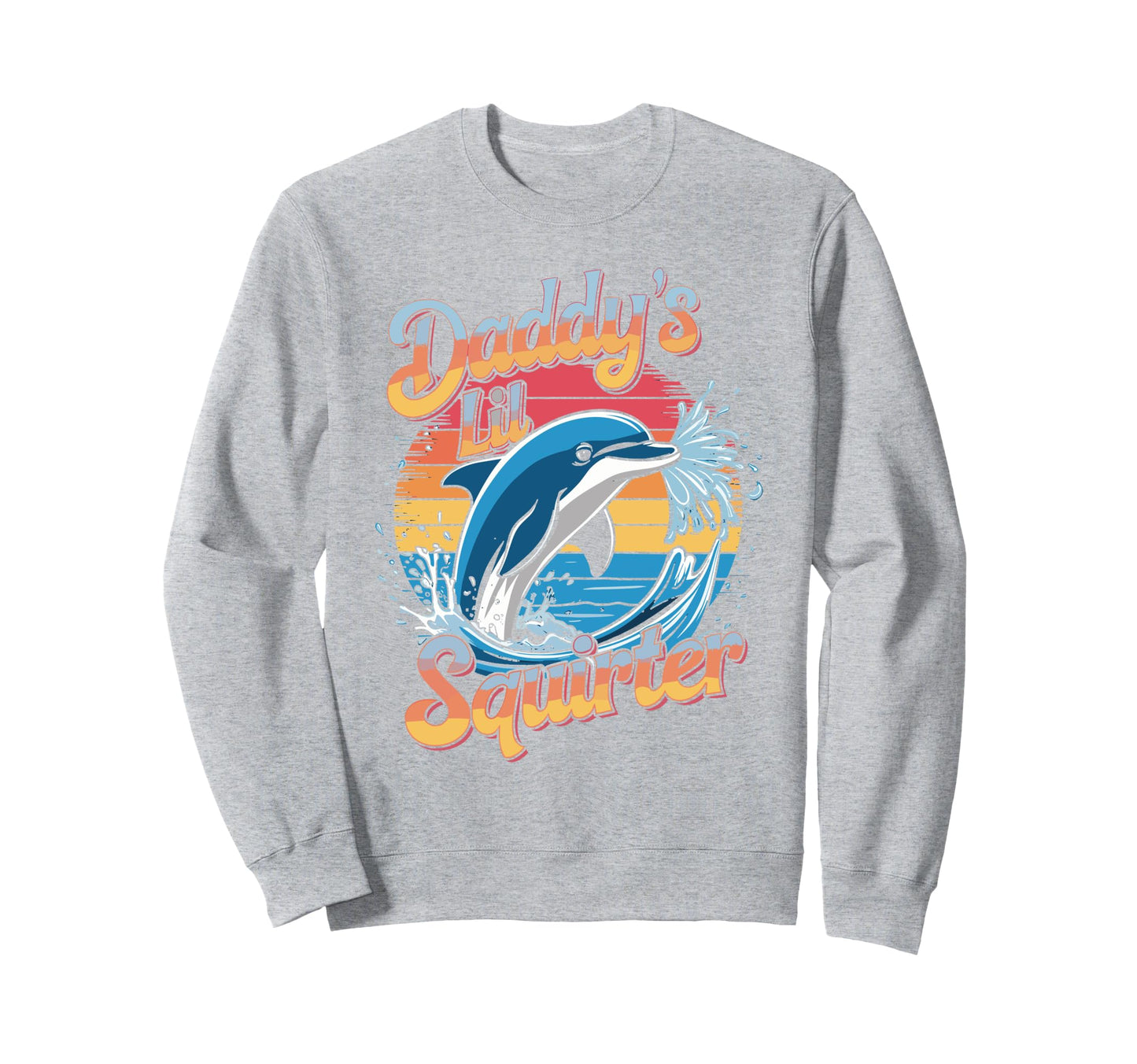 Funny Whale Rainbow Sweatshirt - Minimalist Print Unisex - T-Shirt, Sweatshirt, Hoodie