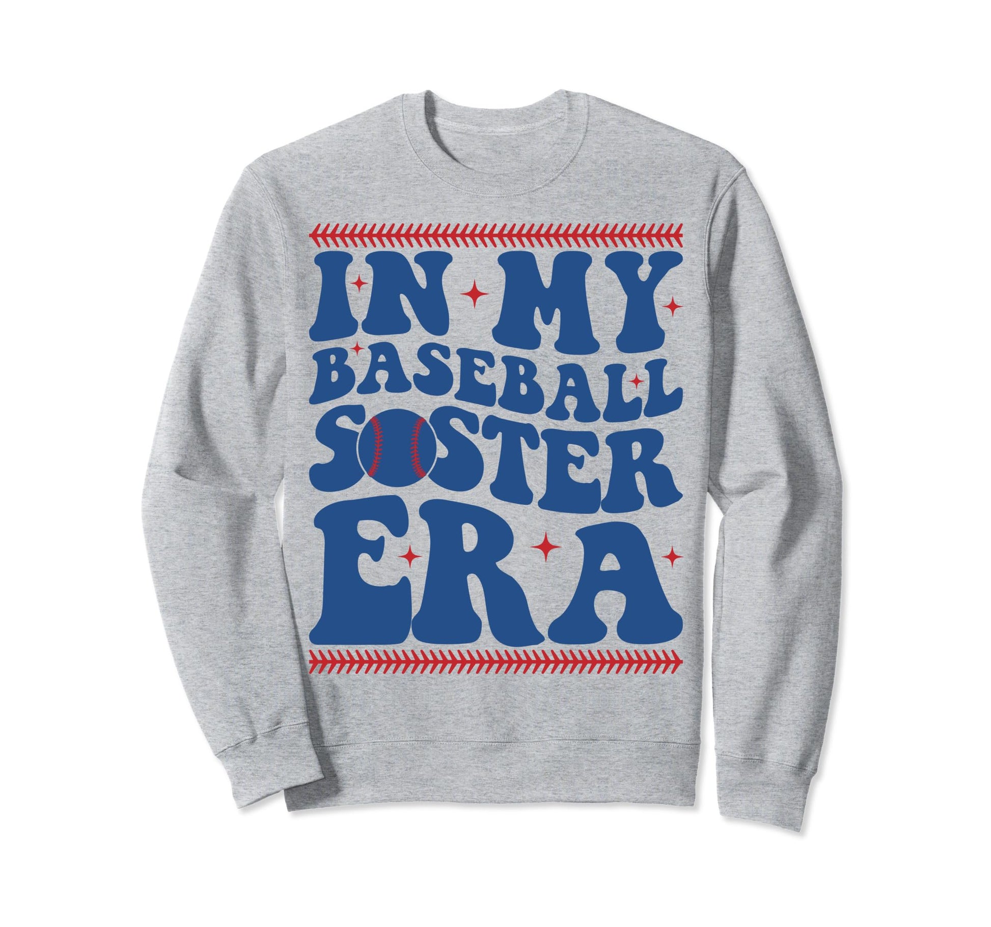 My Baseball Sister Era Groovy Sweatshirt - Novelty Apparel Men Women - T-Shirt, Sweatshirt, Hoodie