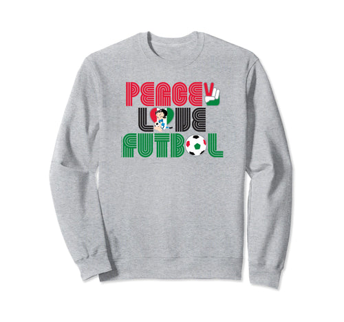 Betty Boop Peace Love Futbol Icon Fill Sweatshirt - Graphic Print Men Women - T-Shirt, Sweatshirt, Hoodie