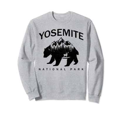 Yosemite National Park Bear Souvenir Sweatshirt - Custom Art Print Unisex - T-Shirt, Sweatshirt, Hoodie