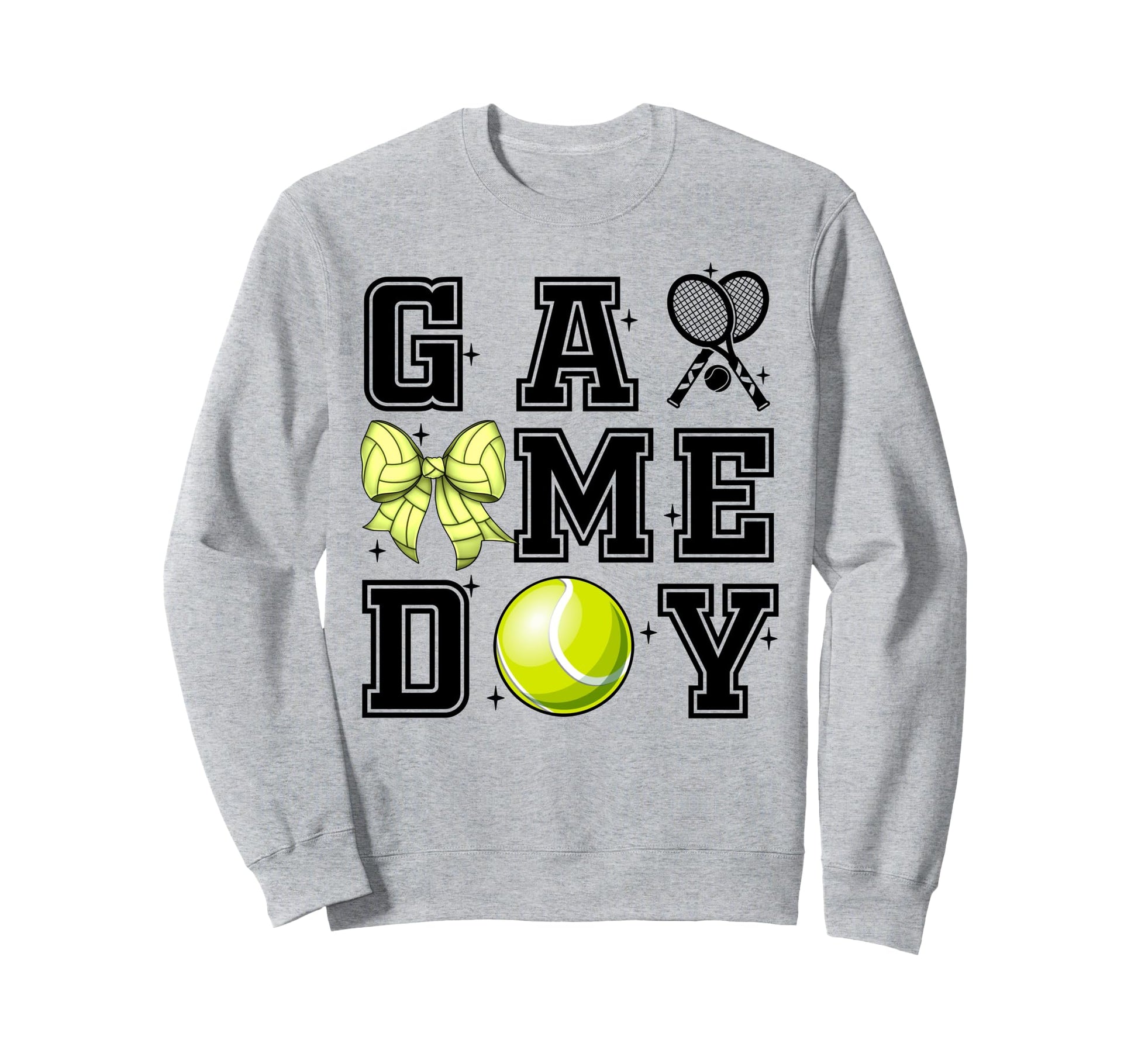 Tennis Coquette Bow Gameday Cheer Sweatshirt - Unique Graphic for Adults - T-Shirt, Sweatshirt, Hoodie