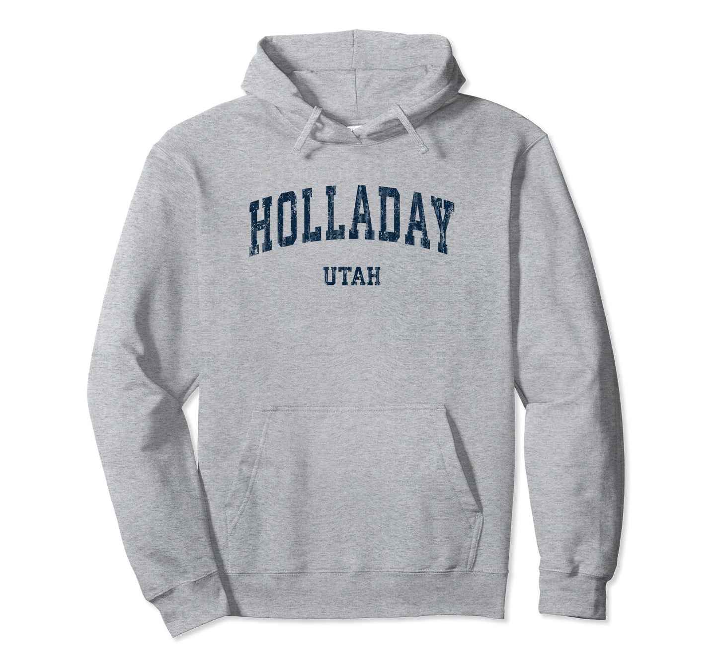 Holladay Utah Ut Varsity Sports Navy Hoodie - Aesthetic Graphic Unisex - T-Shirt, Sweatshirt, Hoodie