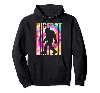 Rainbow Bigfoot Silhouette Hoodie - Unique Graphic Men Women - T-Shirt, Sweatshirt, Hoodie