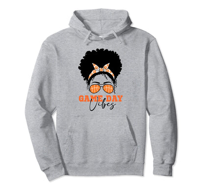 Basketball Mom Messy Bun Basketball Hoodie - Streetwear Style for Adults - T-Shirt, Sweatshirt, Hoodie