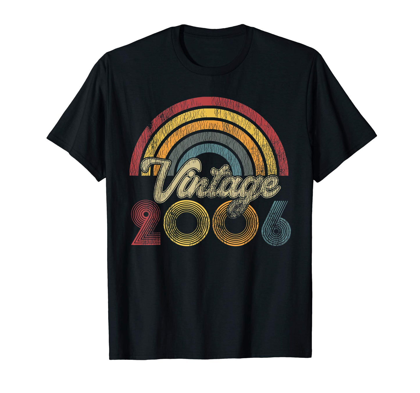 2006 15Th Birthday Gift Rainbow T-Shirt - Unique Graphic Men Women - T-Shirt, Sweatshirt, Hoodie