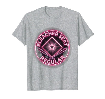Bleacher Seat Regular Baseball Mom T-Shirt - Novelty Apparel for Adults - T-Shirt, Sweatshirt, Hoodie