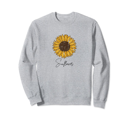 Womens Summer Sunflower Boho Flower Sweatshirt - Trendy Graphic Unisex - T-Shirt, Sweatshirt, Hoodie