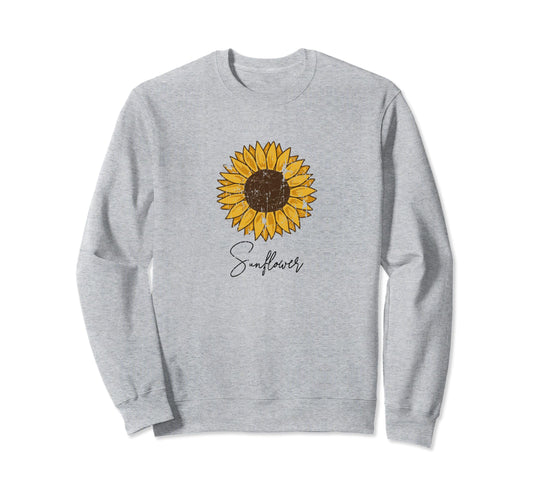 Womens Summer Sunflower Boho Flower Sweatshirt - Trendy Graphic Unisex - T-Shirt, Sweatshirt, Hoodie