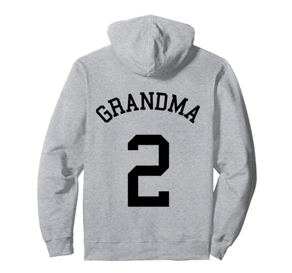 Grandma Team Uniform 2 Baseball Gran Hoodie - Novelty Apparel for Adults - T-Shirt, Sweatshirt, Hoodie