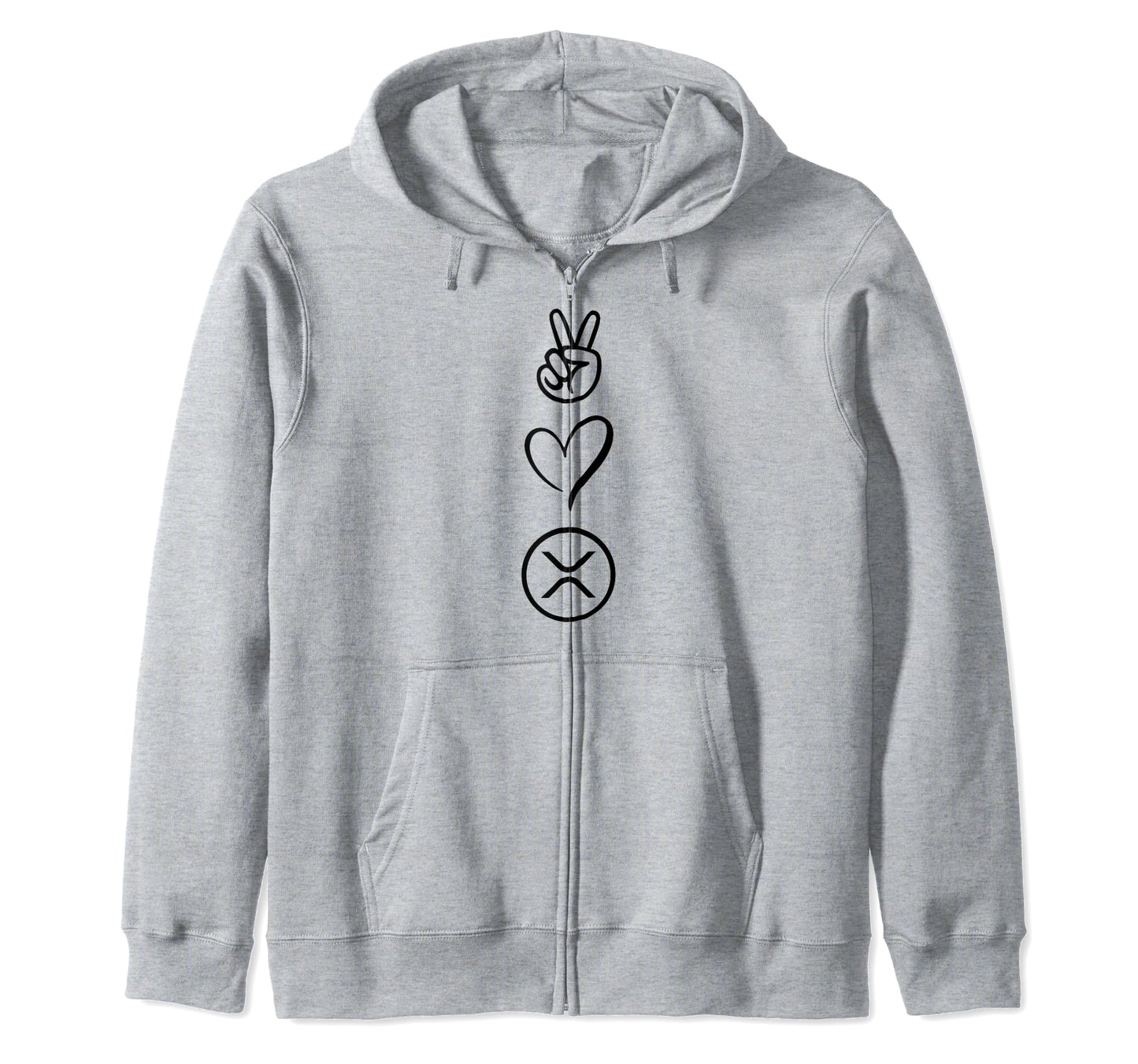 Xrp Peace Love T Shirts T-Shirt - Minimalist Print Men Women - T-Shirt, Sweatshirt, Hoodie
