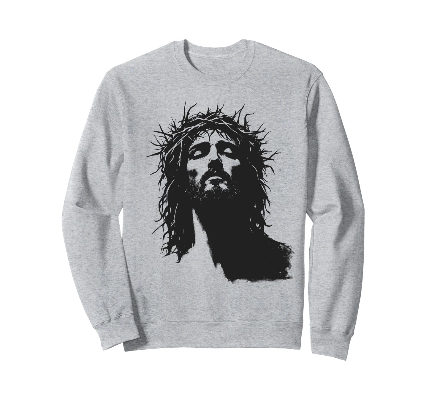 Jesus Grunge Portrait Christian Sweatshirt - Streetwear Style Men Women - T-Shirt, Sweatshirt, Hoodie