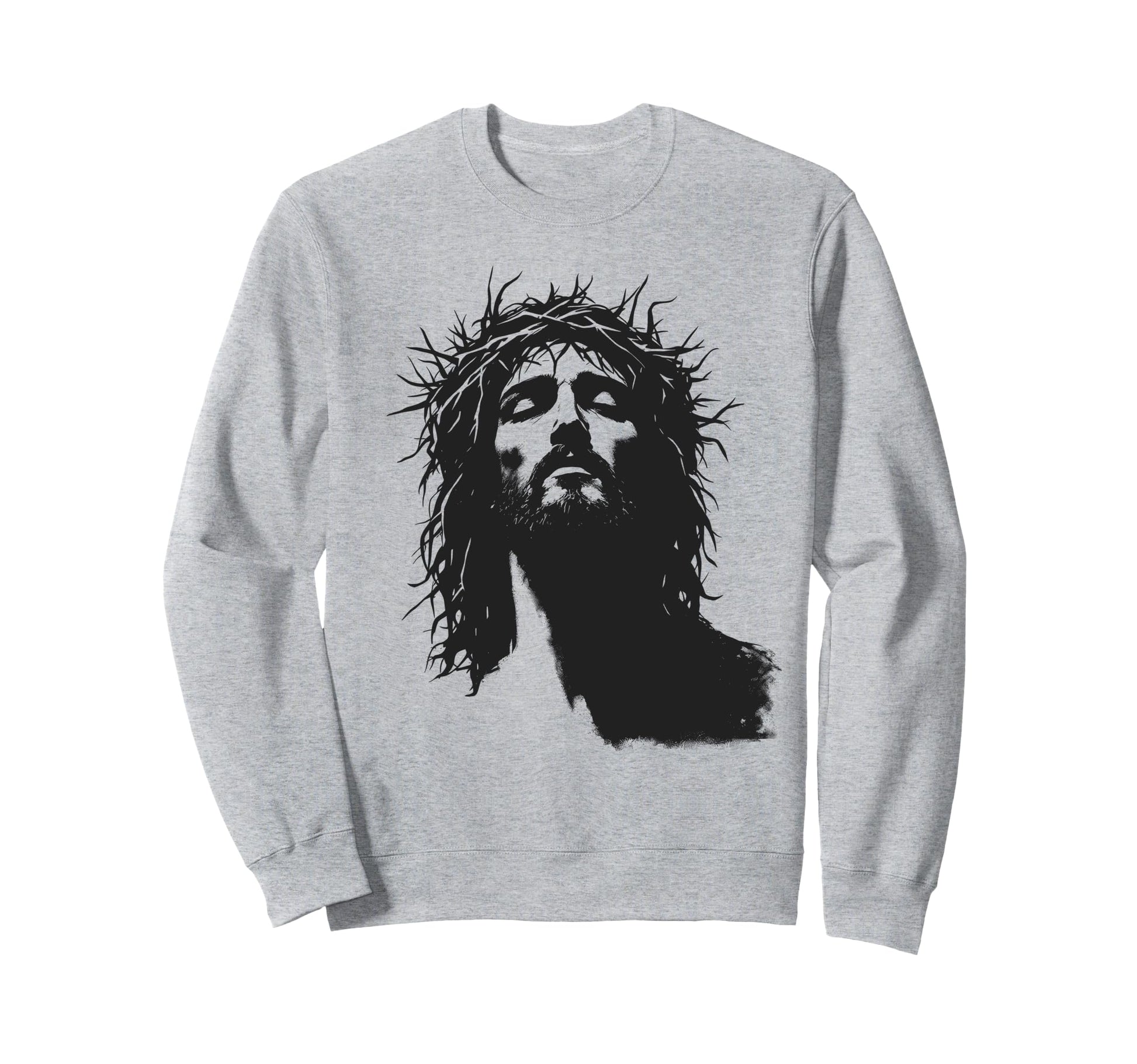 Jesus Grunge Portrait Christian Sweatshirt - Streetwear Style Men Women - T-Shirt, Sweatshirt, Hoodie