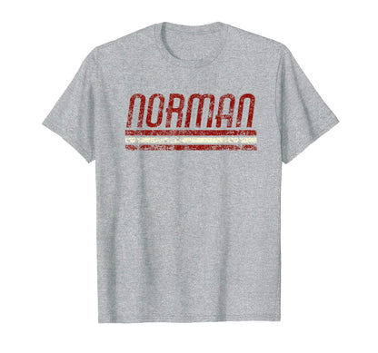 Norman Oklahoma Weathered Stripe T-Shirt - Casual Everyday Wear for Adults - T-Shirt, Sweatshirt, Hoodie