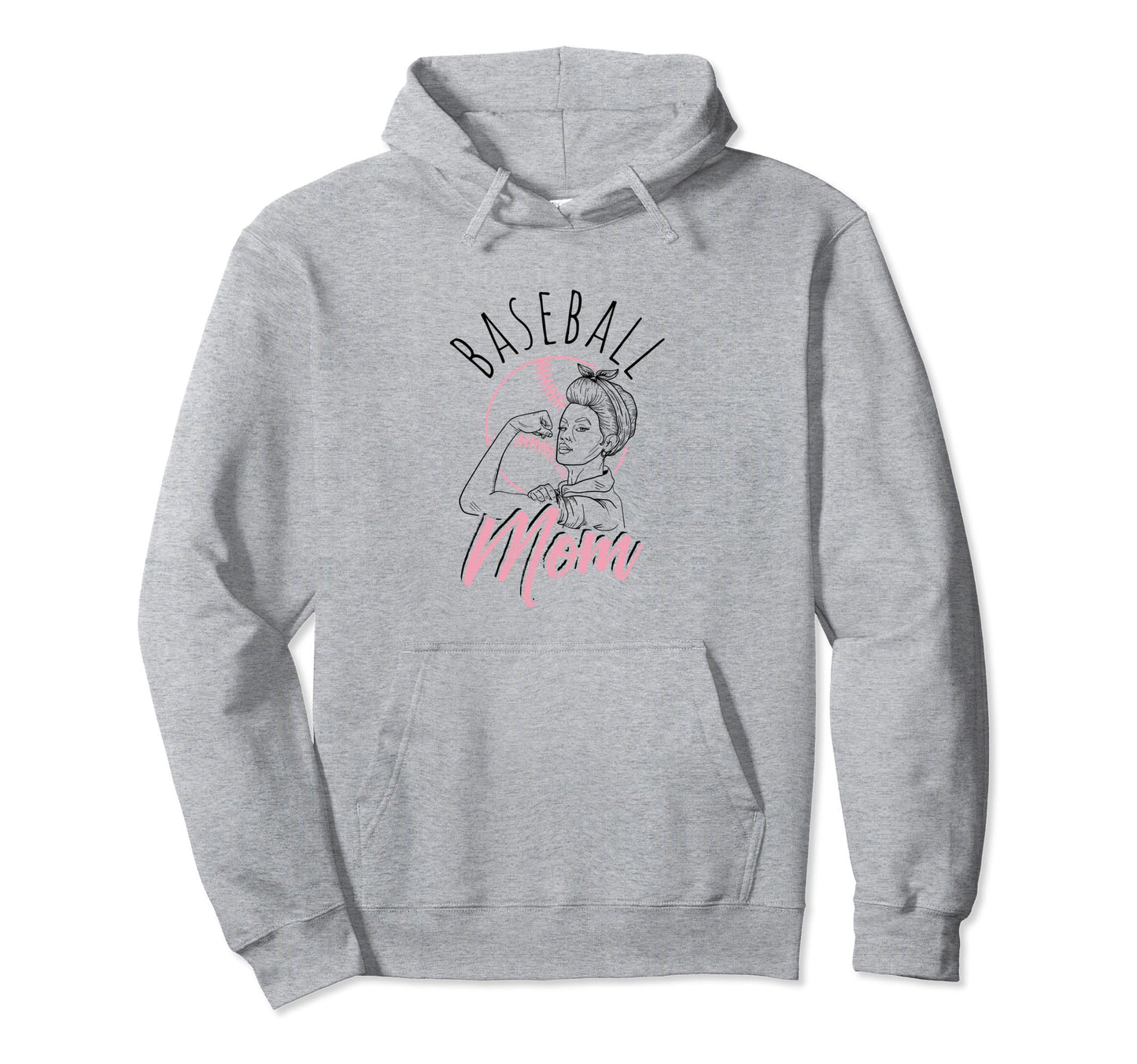 Baseball Mom Sport Athlete Family Hoodie - Minimalist Print Men Women - T-Shirt, Sweatshirt, Hoodie