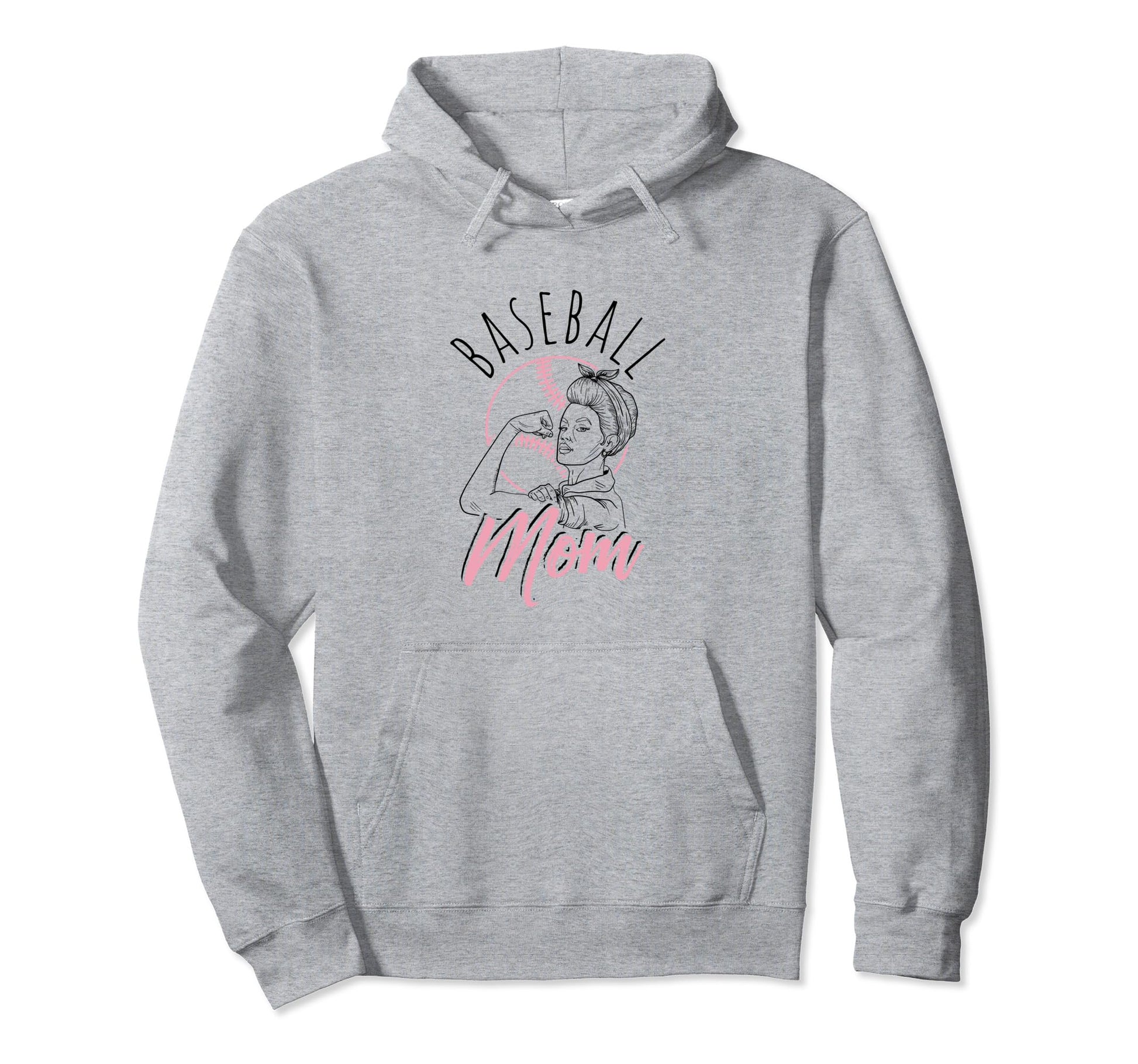 Baseball Mom Sport Athlete Family Hoodie - Minimalist Print Men Women - T-Shirt, Sweatshirt, Hoodie