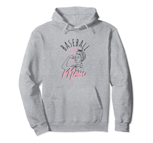 Baseball Mom Sport Athlete Family Hoodie - Minimalist Print Men Women - T-Shirt, Sweatshirt, Hoodie