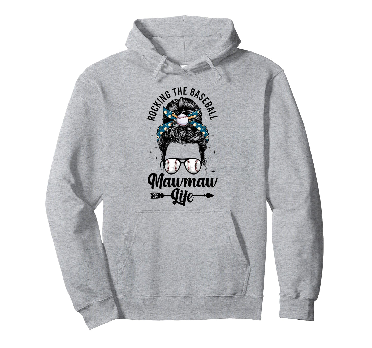 Living Baseball Mawmaw Life Mawmaw Hoodie - Minimalist Print for Adults - T-Shirt, Sweatshirt, Hoodie